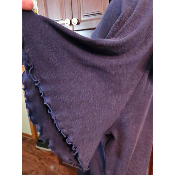 NWT AVA AND VIV blue pullover sweatshirt with lace details 1X - Picture 3 of 8